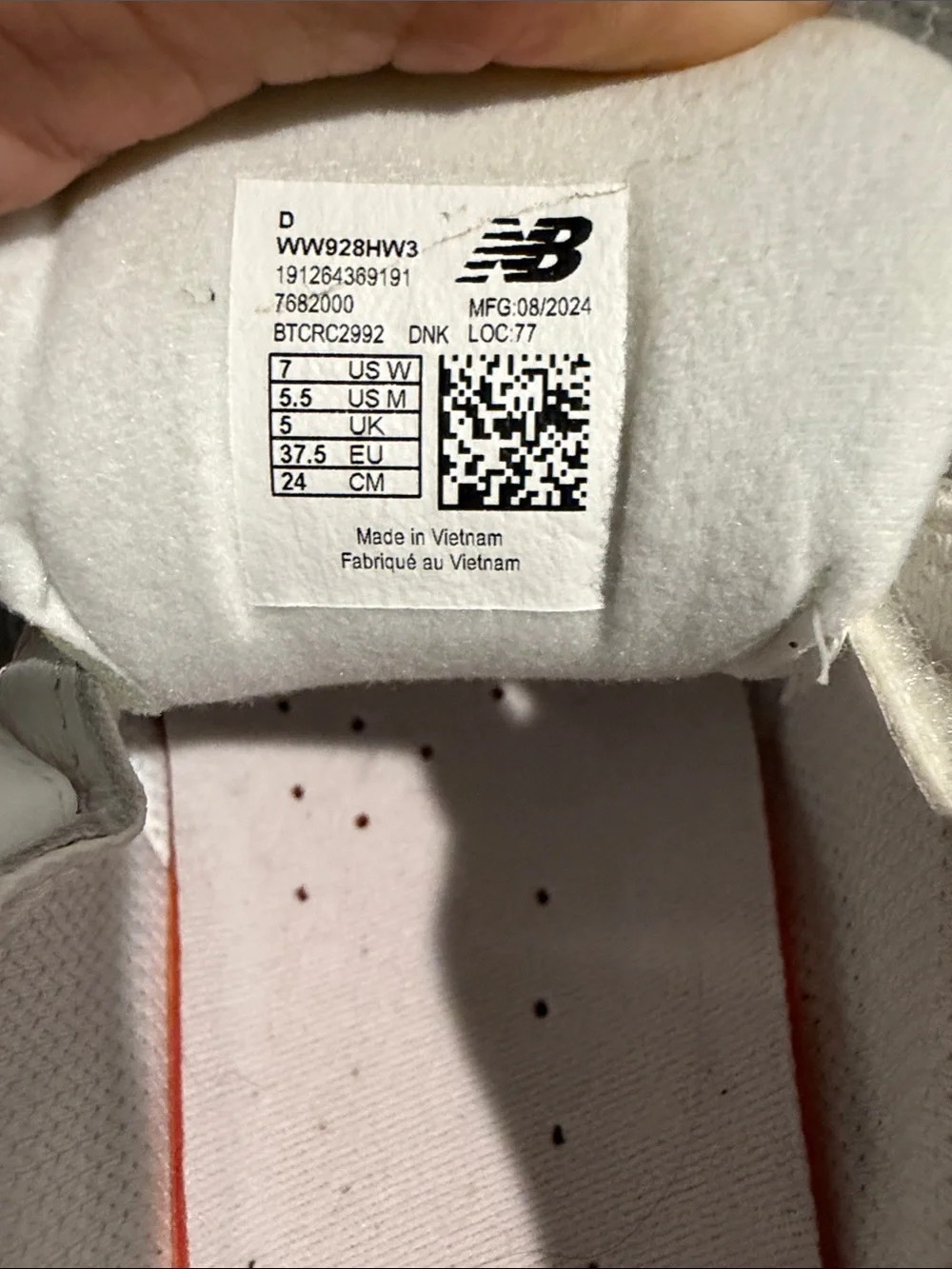 New Balance Kids White Leather Velcro Sneakers